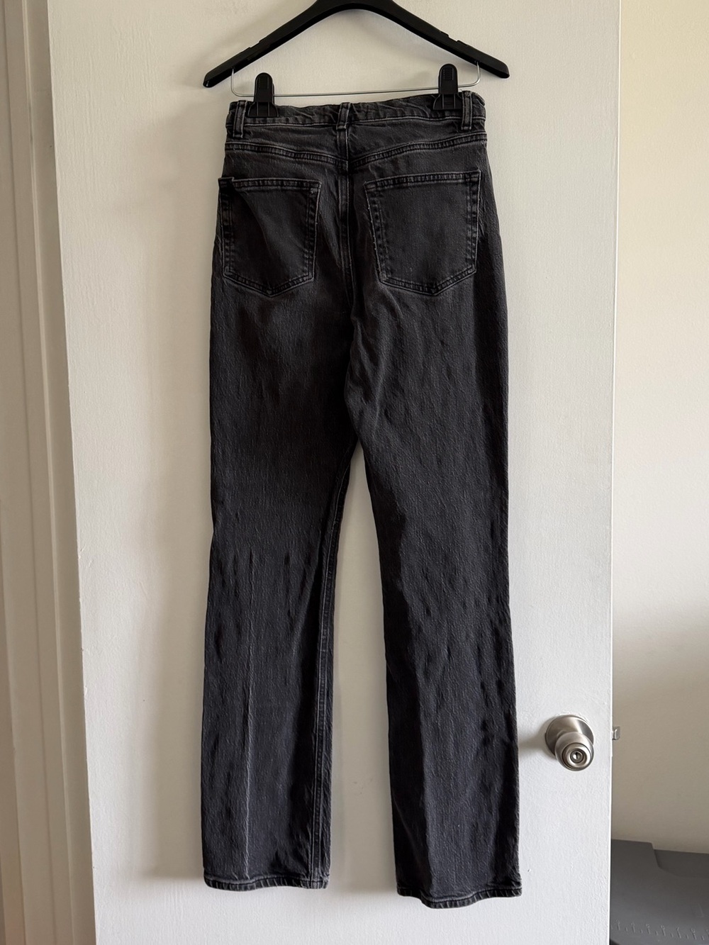 Reformation Designer Denim Washed Black Peyton High Rise Bootcut Jeans size 26 - Picture 6 of 10